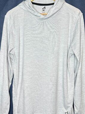 Alive Performance Long Sleeve Gray Hoodie, Medium Outdoor Ultralight Sports